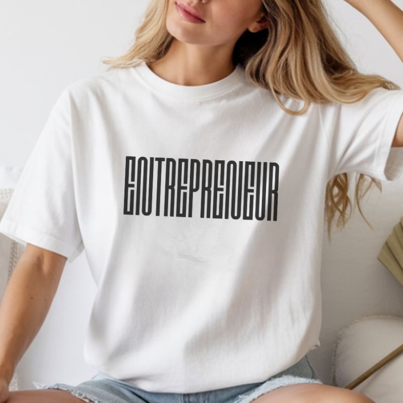 Unisex Oversize 24/1 Penye DTF Baskılı Tişört - DTF232