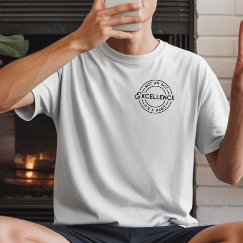 Unisex Oversize 24/1 Penye DTF Baskılı Tişört - DTF235