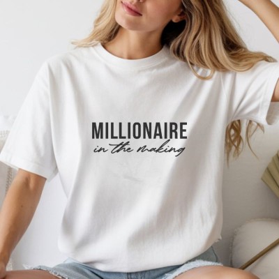 Unisex Oversize 24/1 Penye DTF Baskılı Tişört - DTF249