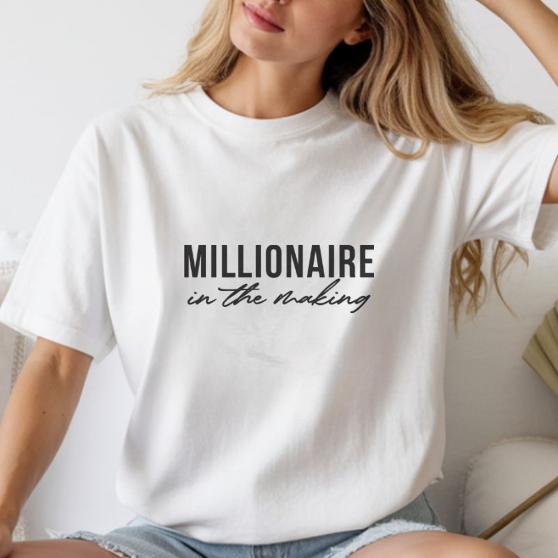 Unisex Oversize 24/1 Penye DTF Baskılı Tişört - DTF249