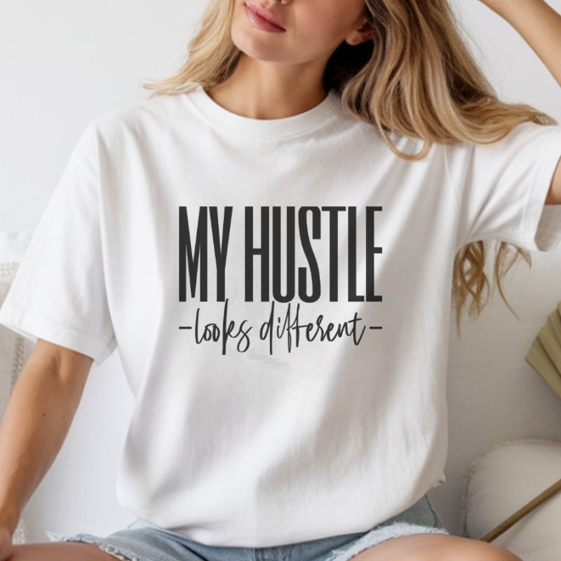 Unisex Oversize 24/1 Penye DTF Baskılı Tişört - DTF253