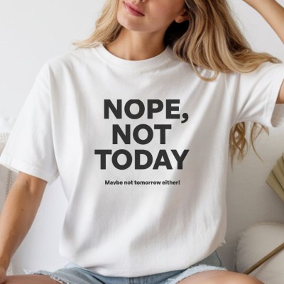 Unisex Oversize 24/1 Penye DTF Baskılı Tişört - DTF255
