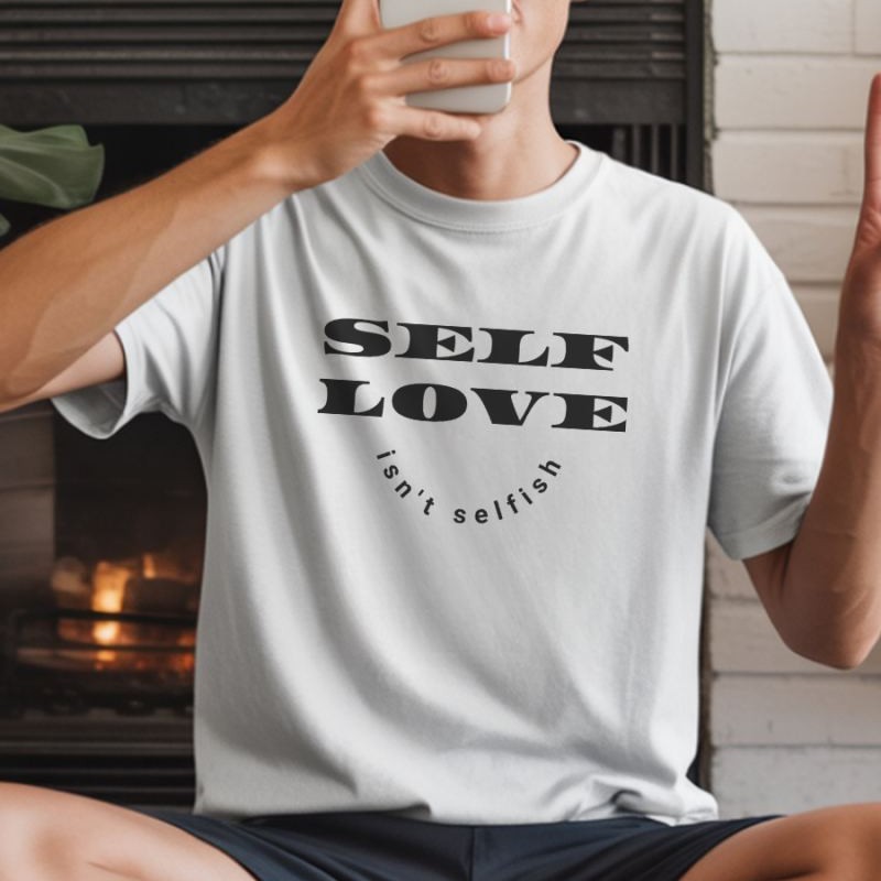 Unisex Oversize 24/1 Penye DTF Baskılı Tişört - DTF258