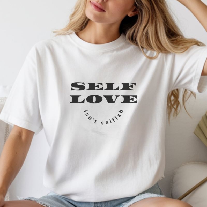 Unisex Oversize 24/1 Penye DTF Baskılı Tişört - DTF258