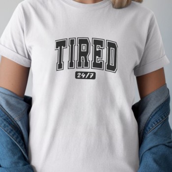 Unisex Oversize 24/1 Penye DTF Baskılı Tişört - DTF262
