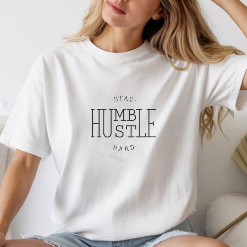 Unisex Oversize 24/1 Penye DTF Baskılı Tişört - DTF267