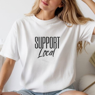 Unisex Oversize 24/1 Penye DTF Baskılı Tişört - DTF268