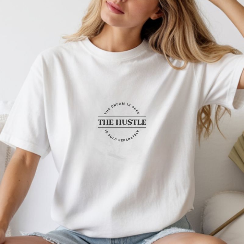 Unisex Oversize 24/1 Penye DTF Baskılı Tişört - DTF270