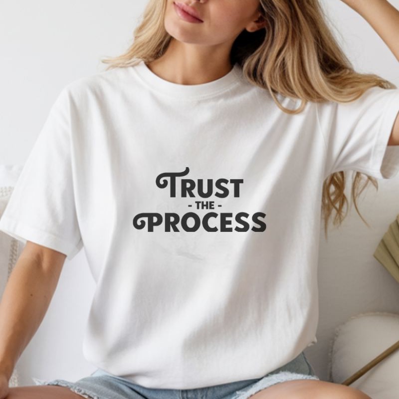 Unisex Oversize 24/1 Penye DTF Baskılı Tişört - DTF273