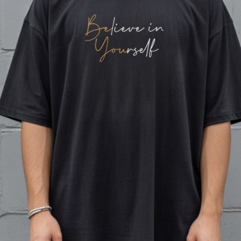 Unisex Oversize 24/1 Penye DTF Baskılı Tişört - DTF279