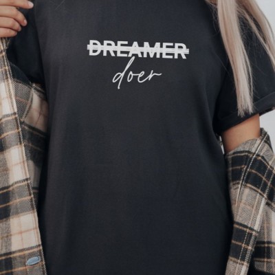 Unisex Oversize 24/1 Penye DTF Baskılı Tişört - DTF292