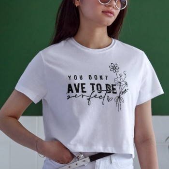 Unisex Oversize 24/1 Penye DTF Baskılı Tişört - DTF61