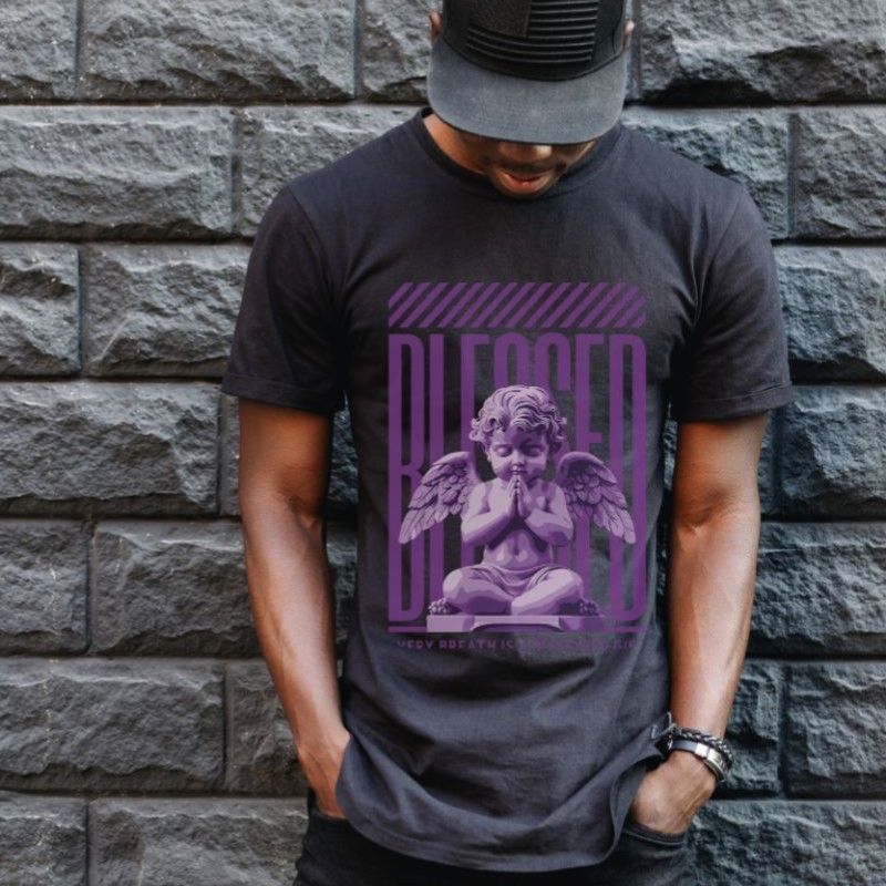 Unisex Oversize 24/1 Penye DTF Baskılı Tişört - DTF69