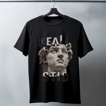 Unisex Oversize 24/1 Penye DTF Baskılı Tişört - DTF70