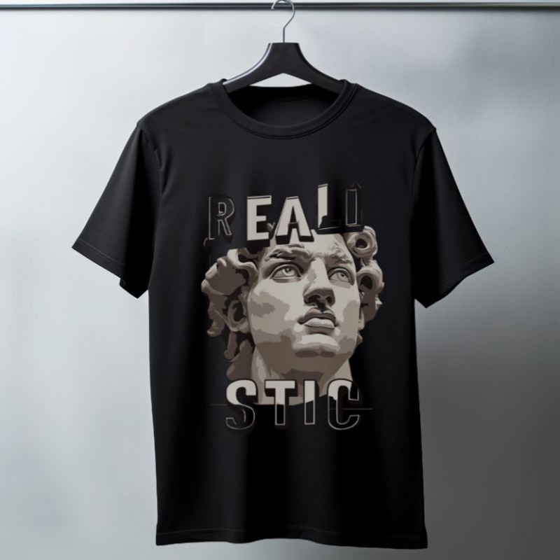 Unisex Oversize 24/1 Penye DTF Baskılı Tişört - DTF70
