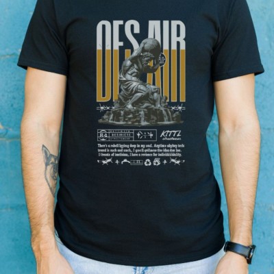 Unisex Oversize 24/1 Penye DTF Baskılı Tişört - DTF74