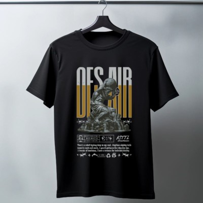 Unisex Oversize 24/1 Penye DTF Baskılı Tişört - DTF74