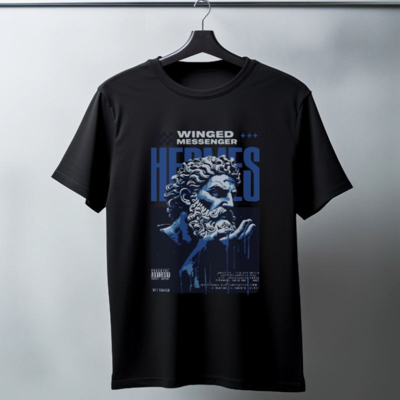 Unisex Oversize 24/1 Penye DTF Baskılı Tişört - DTF76