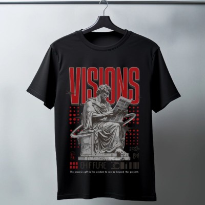 Unisex Oversize 24/1 Penye DTF Baskılı Tişört - DTF77