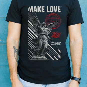 Unisex Oversize 24/1 Penye DTF Baskılı Tişört - DTF78