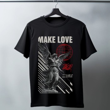 Unisex Oversize 24/1 Penye DTF Baskılı Tişört - DTF78
