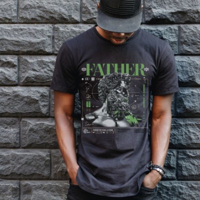 Unisex Oversize 24/1 Penye DTF Baskılı Tişört - DTF84