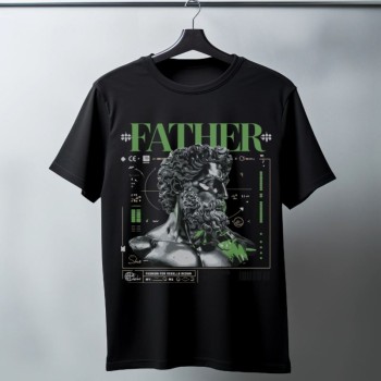 Unisex Oversize 24/1 Penye DTF Baskılı Tişört - DTF84