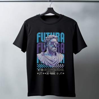 Unisex Oversize 24/1 Penye DTF Baskılı Tişört - DTF85