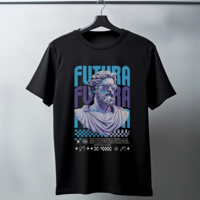 Unisex Oversize 24/1 Penye DTF Baskılı Tişört - DTF85