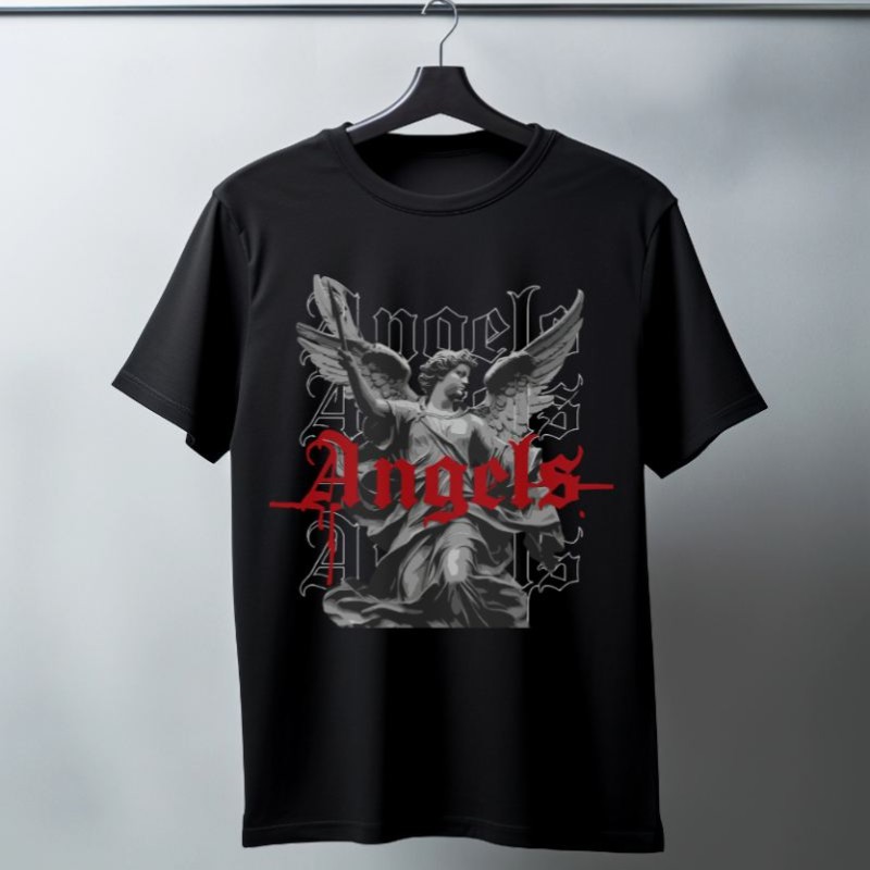 Unisex Oversize 24/1 Penye DTF Baskılı Tişört - DTF88