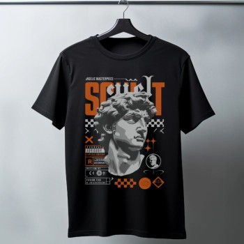 Unisex Oversize 24/1 Penye DTF Baskılı Tişört - DTF90
