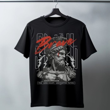 Unisex Oversize 24/1 Penye DTF Baskılı Tişört - DTF92