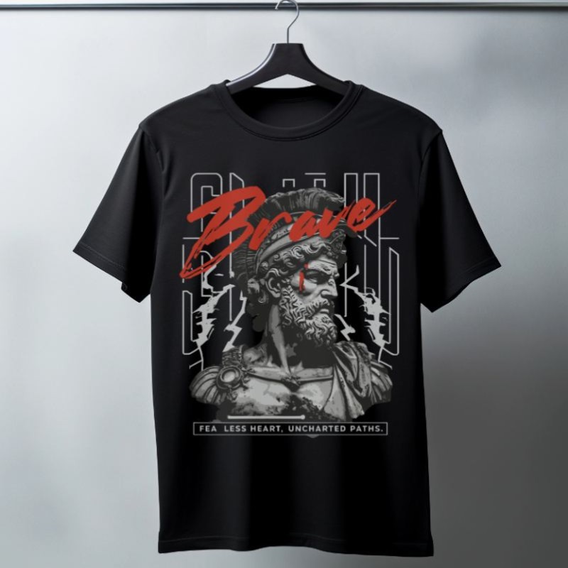 Unisex Oversize 24/1 Penye DTF Baskılı Tişört - DTF92