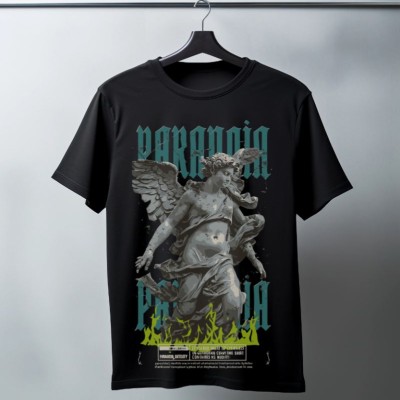 Unisex Oversize 24/1 Penye DTF Baskılı Tişört - DTF93
