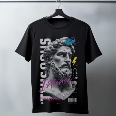 Unisex Oversize 24/1 Penye DTF Baskılı Tişört - DTF98