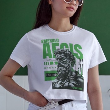 Unisex Oversize 24/1 Penye DTF Baskılı Tişört - DTF99