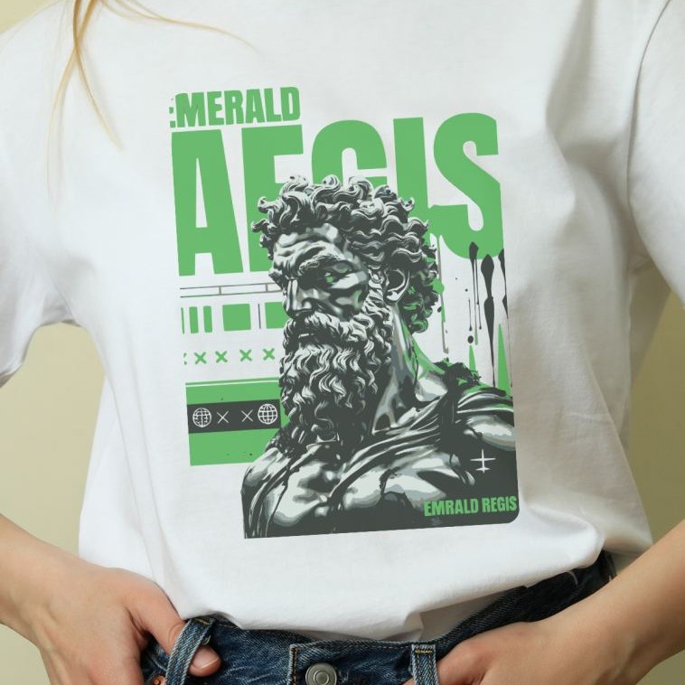 Unisex Oversize 24/1 Penye DTF Baskılı Tişört - DTF99