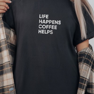 Unisex Oversize 24/1  Süprem Kumaş Penye Baskılı Tişört Pamuklu Ribanalı Bisiklet Yaka Kısa Kollu