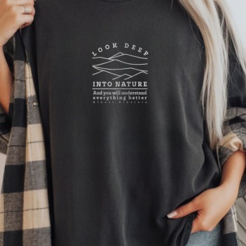 Unisex Oversize 24/1  Süprem Kumaş Penye Baskılı Tişört Pamuklu Ribanalı Bisiklet Yaka Kısa Kollu