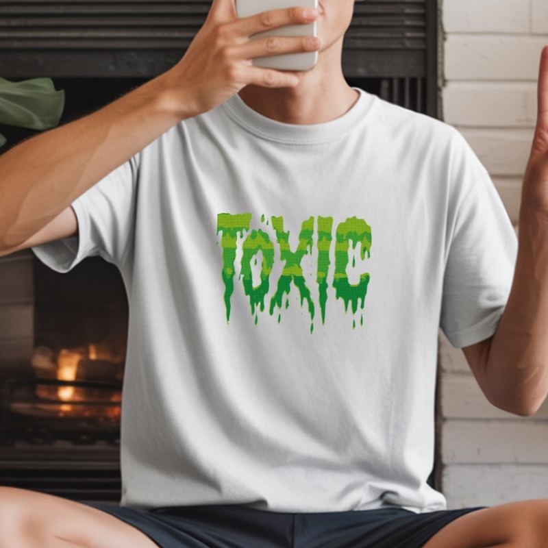 Unisex Oversize Baskılı T-Shirt  Pamuklu Süprem Kumaş Bisiklet Yakalı Kısa Kollu