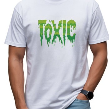 Unisex Oversize Baskılı T-Shirt  Pamuklu Süprem Kumaş Bisiklet Yakalı Kısa Kollu