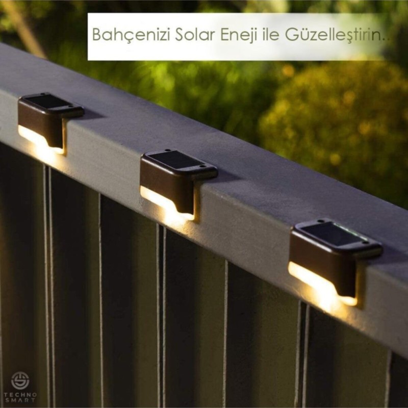 WaterProof Solar Merdiven Lambası 4 Adet
