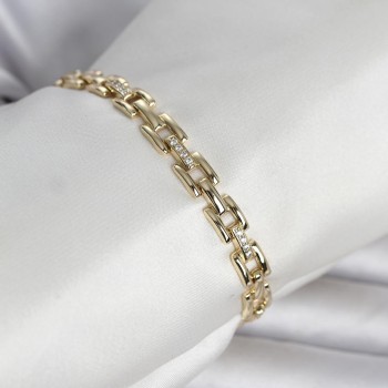 Xuping Zincir Model Gold Renk Kadın Bileklik